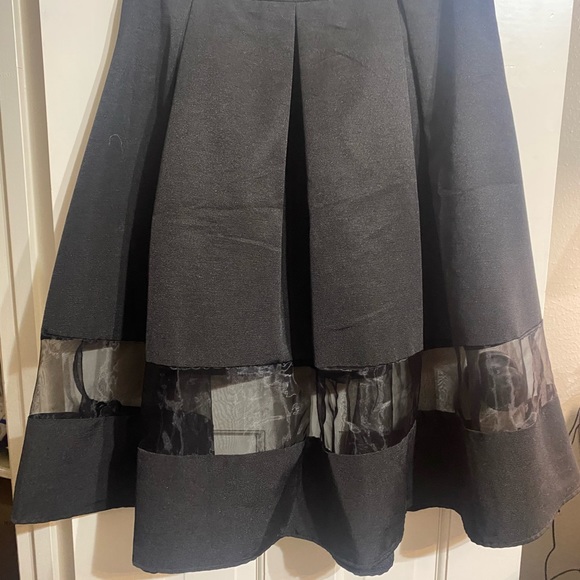 Express Mesh Circle Skirt Black size 10 - Picture 8 of 9